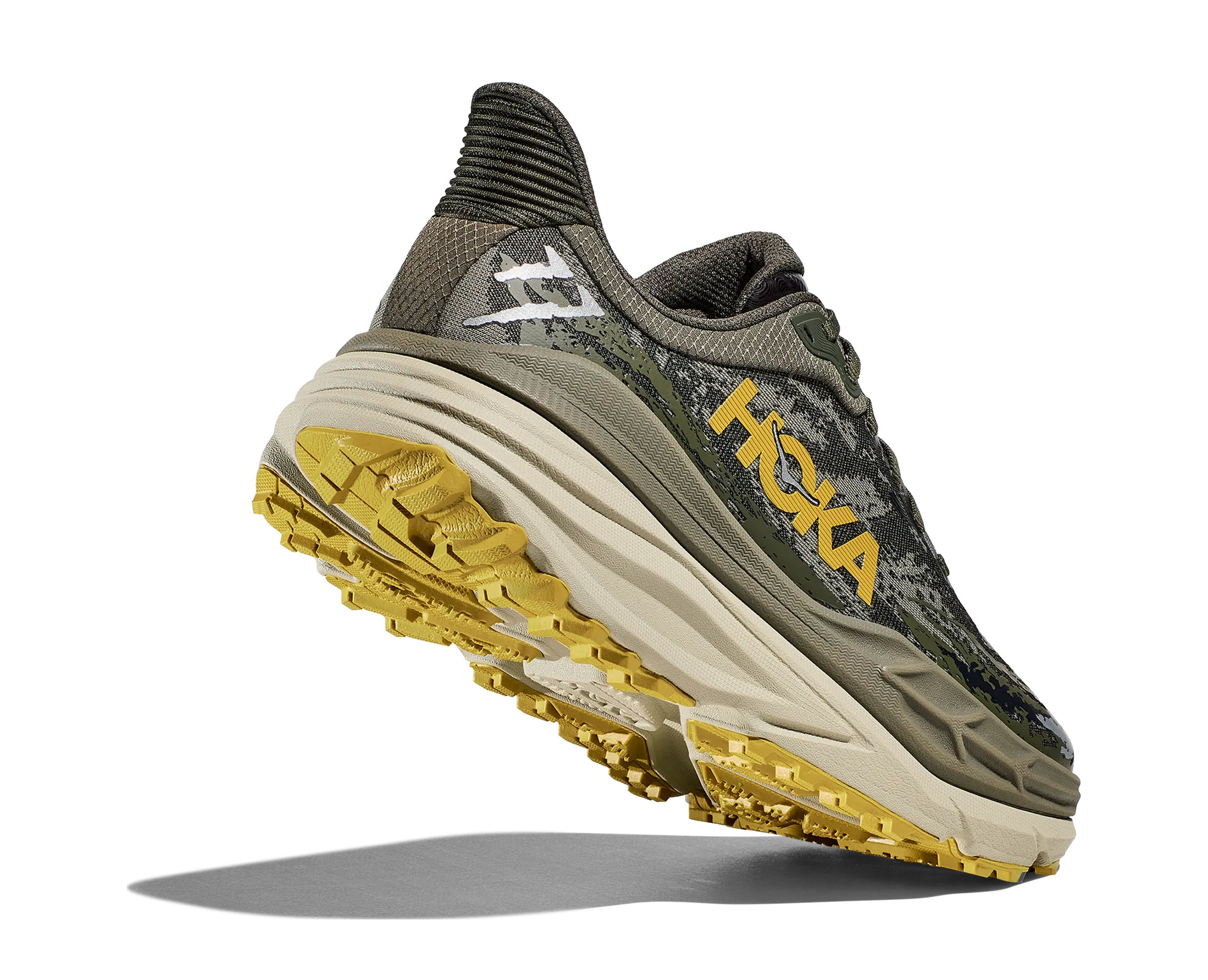 Men's Hoka Stinson 7 Color: Olive Haze / Forest Cover