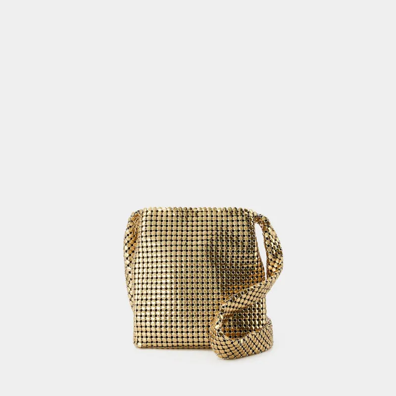 Mini Pixel Crossbody - Paco Rabanne - Aluminum - Gold