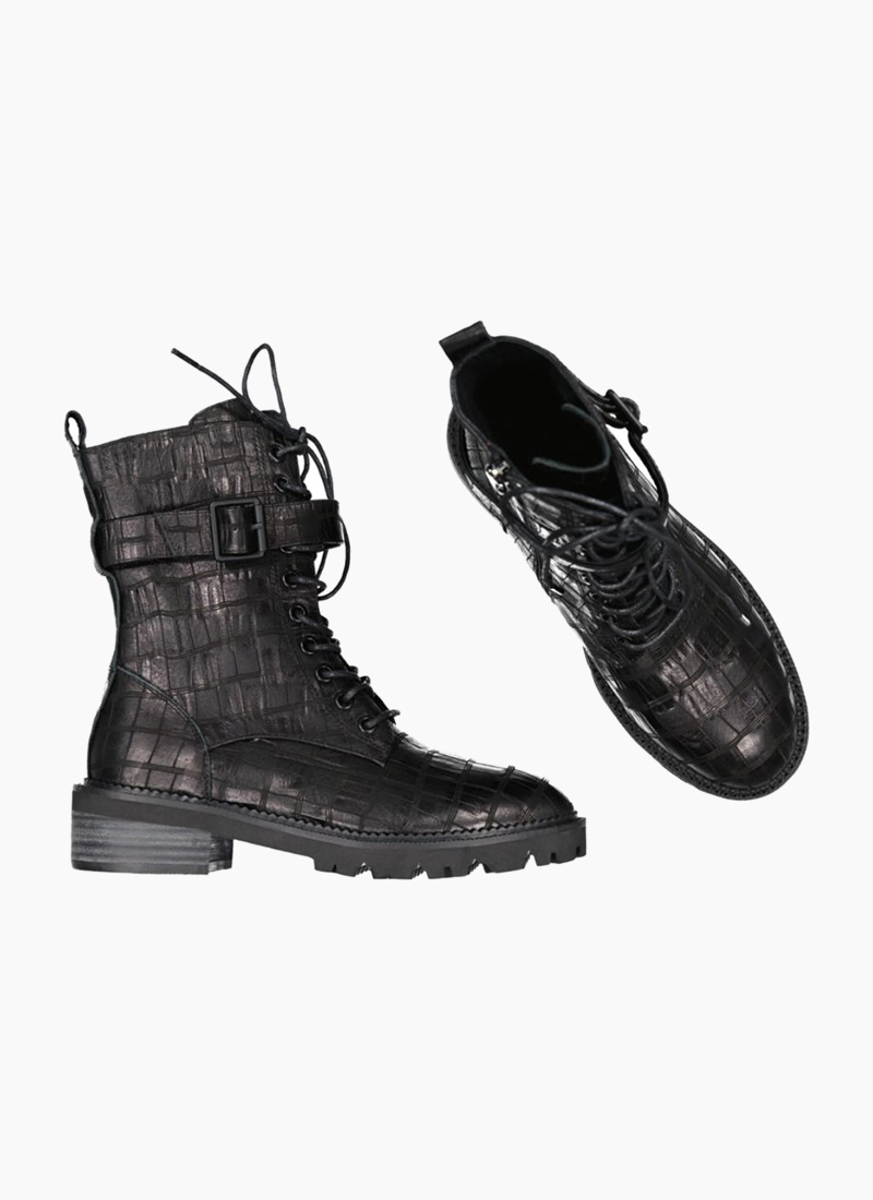 Minx Lee Boot Black Check