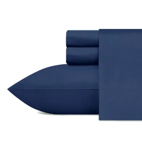 Nautica Captains Queen Sheet Set In Blue Navy