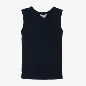 Navy Blue Merino Wool Vest