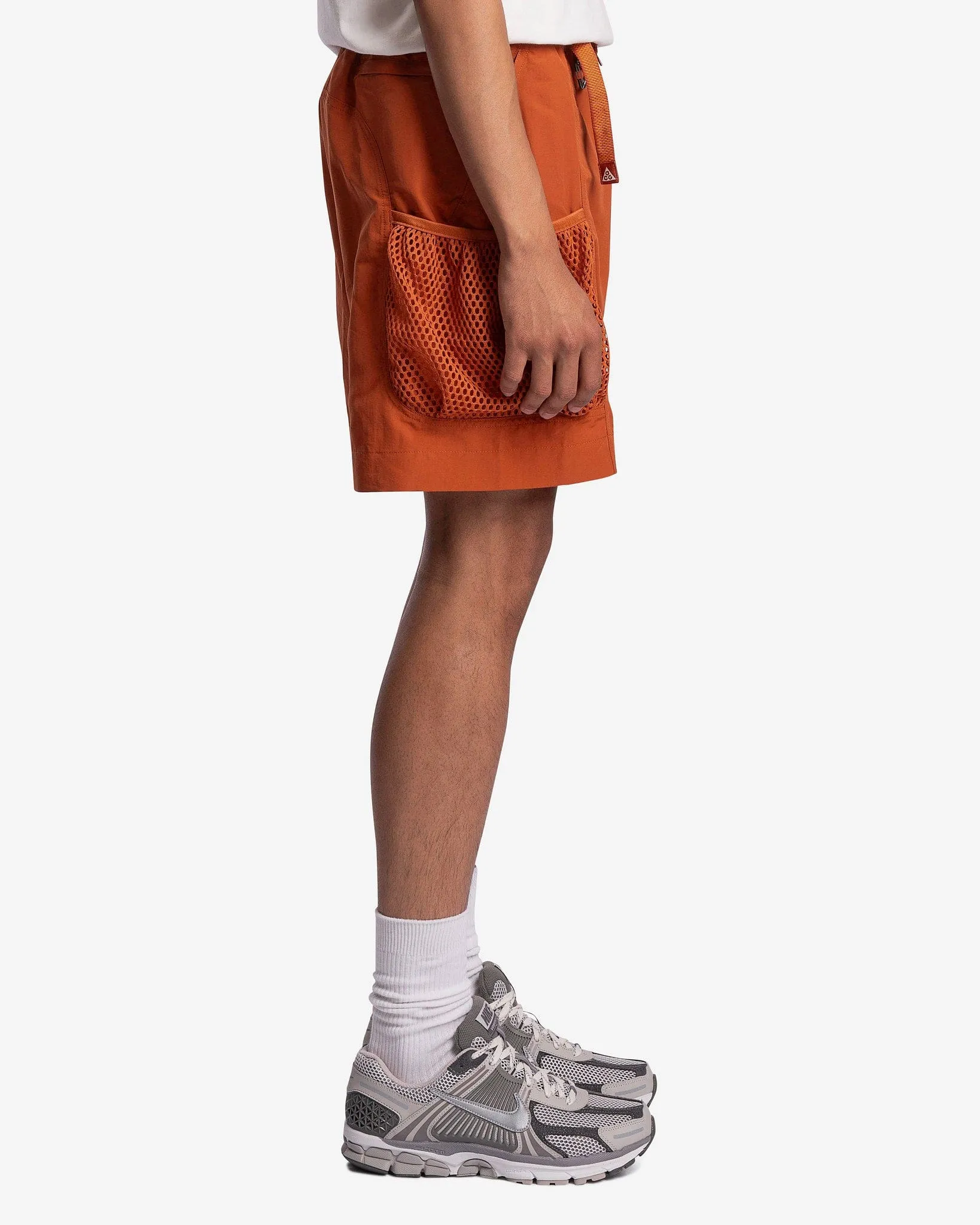 Nike ACG Snowgrass Cargo Shorts in Dark Russet