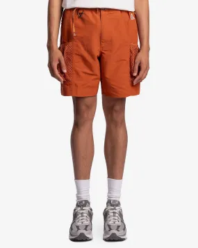 Nike ACG Snowgrass Cargo Shorts in Dark Russet