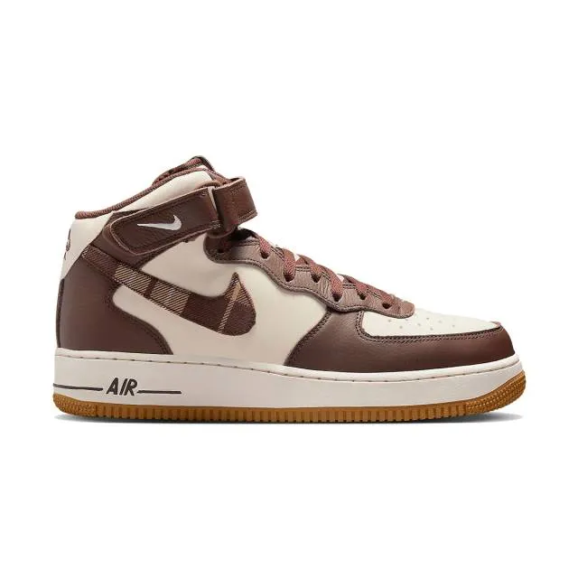 Nike Air Force 1 Mid (Brown Plaid/ Pale Ivory/ Cacao Wow...