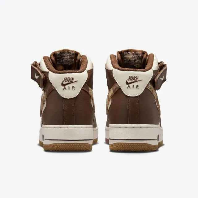 Nike Air Force 1 Mid (Brown Plaid/ Pale Ivory/ Cacao Wow...