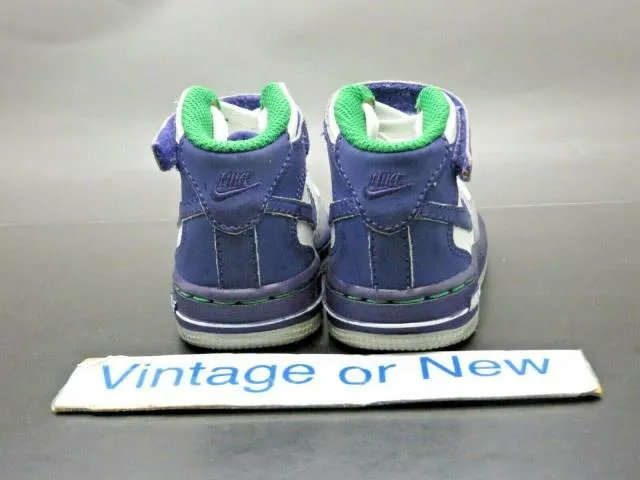 Nike Air Force 1 Mid White Purple Green 2010 TD Toddler ...