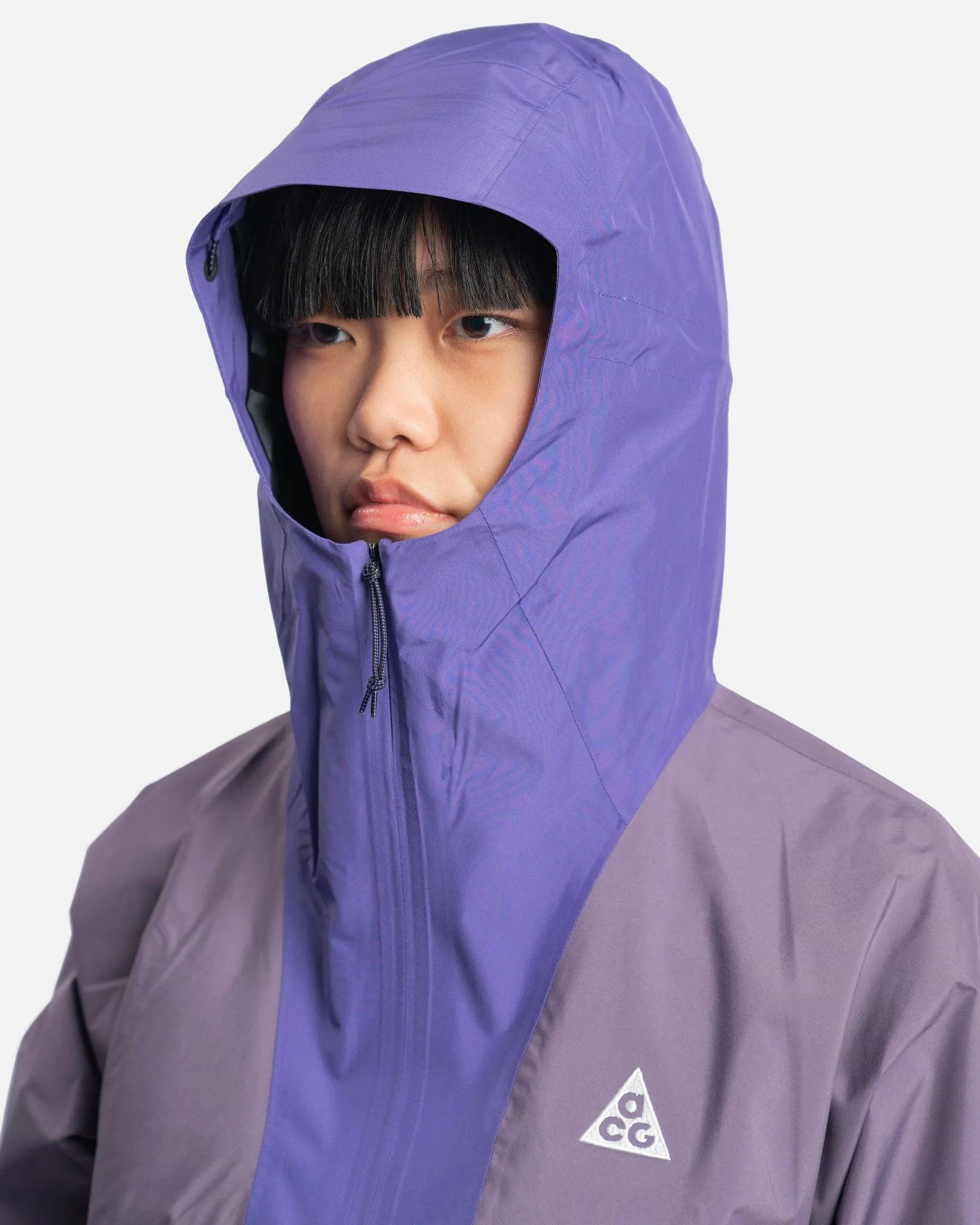 Nike Women's ACG Cascade Rain Jacket in Dark Iris