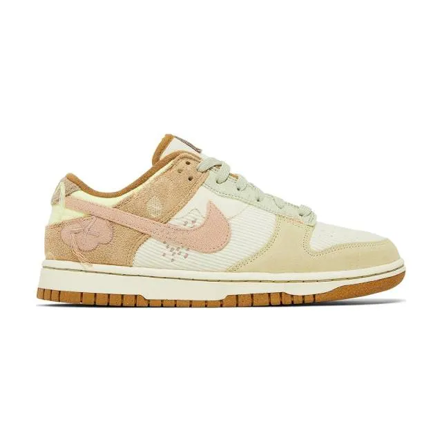 Nike Women's Dunk Low (On The Bright Side/ Tan Brown/ Co...