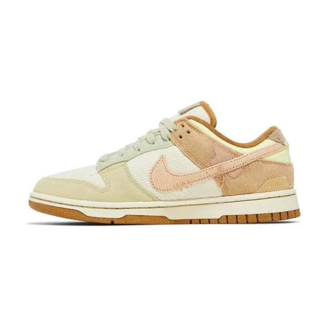 Nike Women's Dunk Low (On The Bright Side/ Tan Brown/ Co...