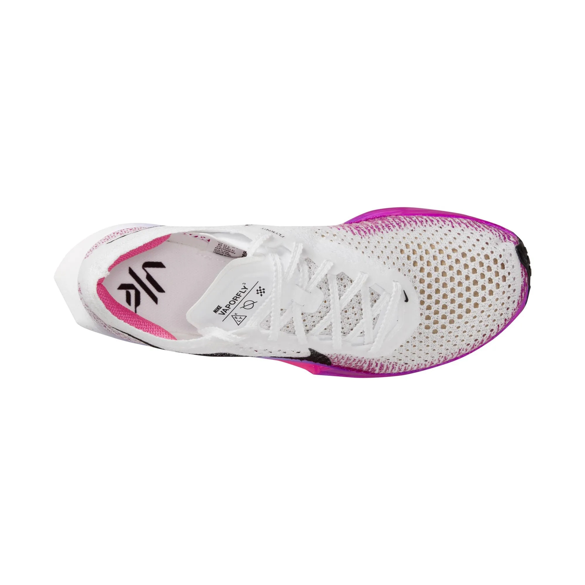 Nike Women's Vaporfly 3 Running Shoes White / Black / Vivid Purple / Purple Agate