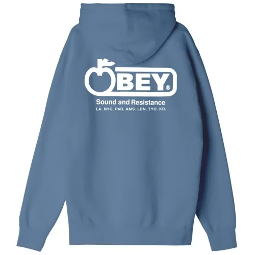 OBEY Sound & Resistance Hoodie Coronet Blue