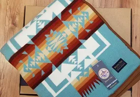 Pendleton Chief Joseph  Blanket, Aqua