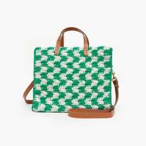 Petit Summer Simple Tote (Sea Green + Cream Crochet Checker)