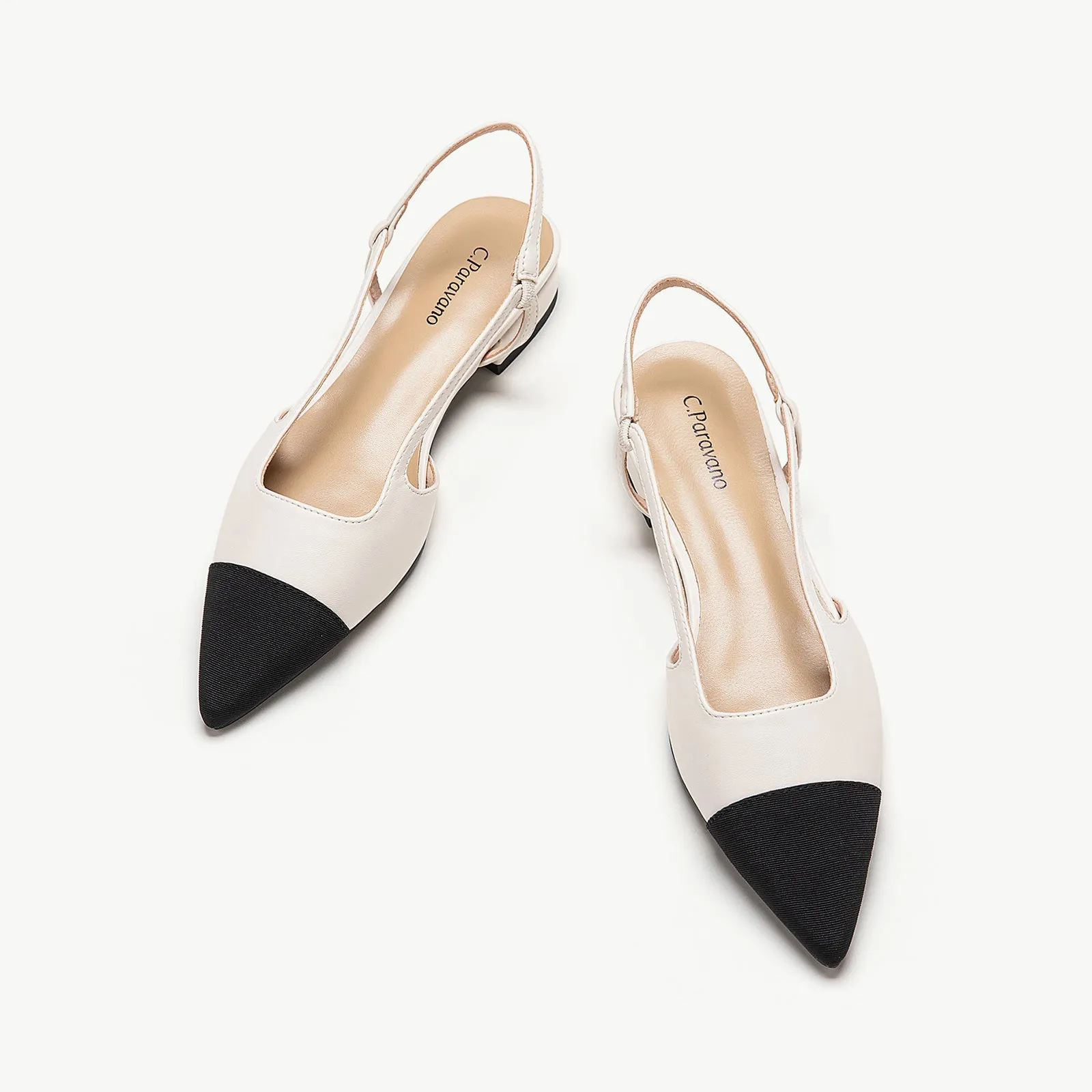 Pointed Toe Elegant Slingback Flats