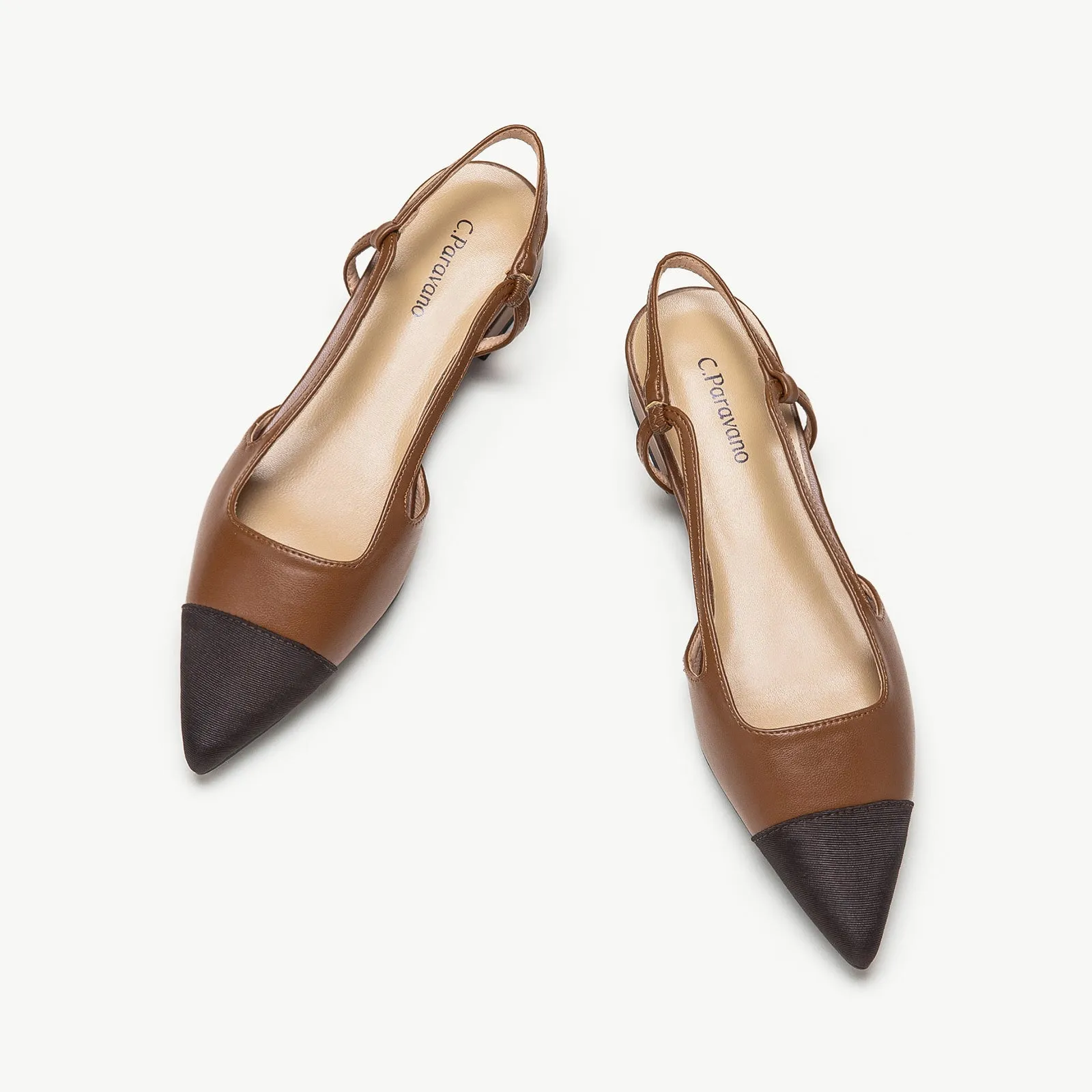 Pointed Toe Elegant Slingback Flats