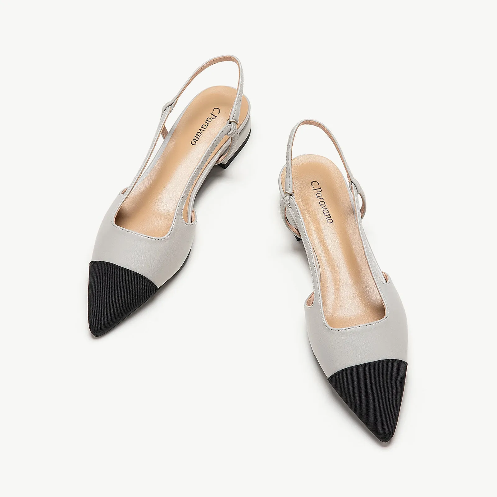 Pointed Toe Elegant Slingback Flats