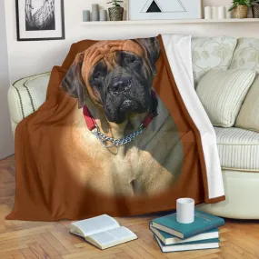 Premium Blanket English Mastiff Head 2