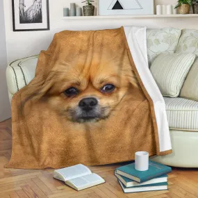 Premium Blanket Pekingese Face Hair