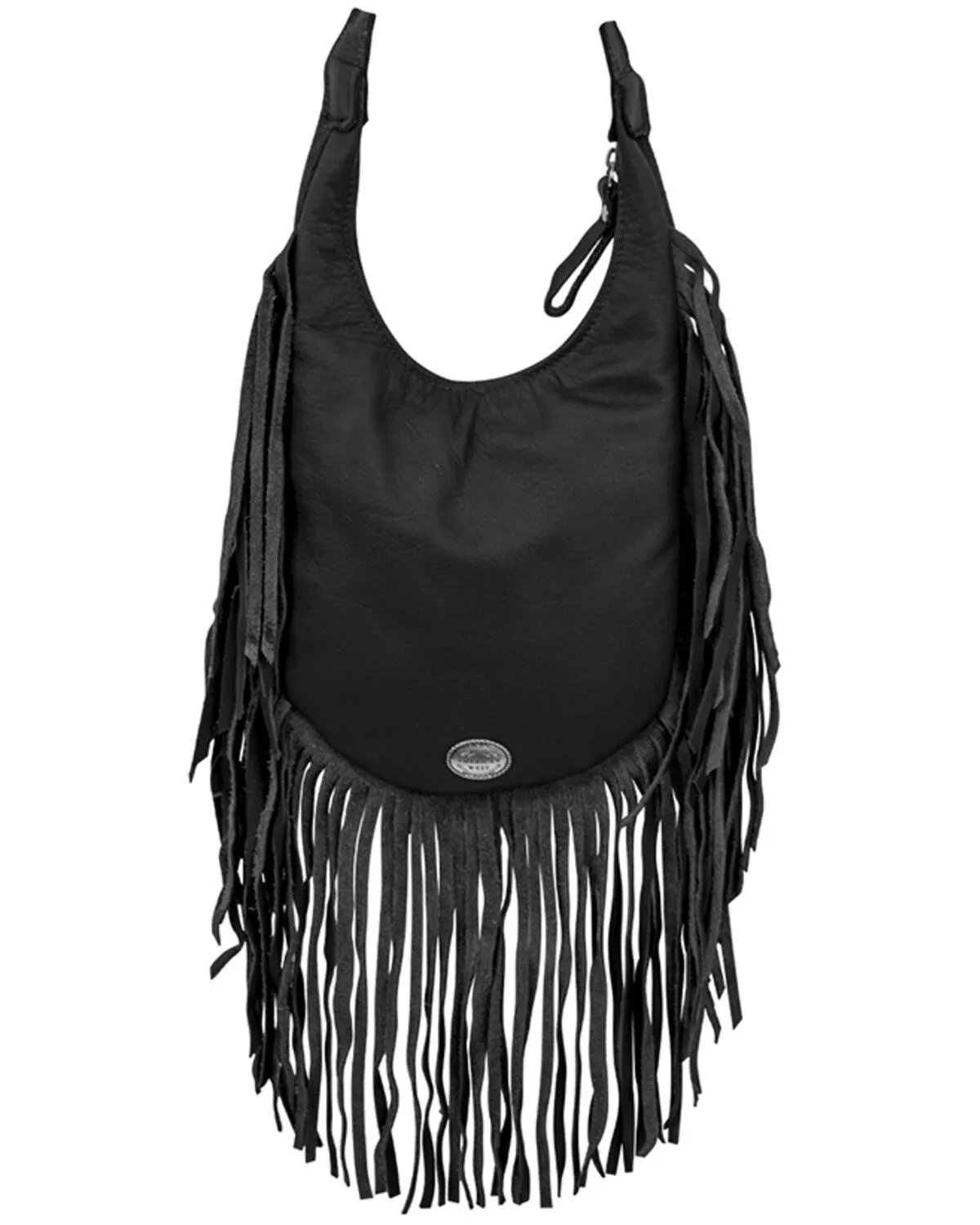 Product Name:  American West Women's Hair-On Studded Fringe Crossbody