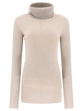 RIBBED TUBE TURTLENECK SWEATER