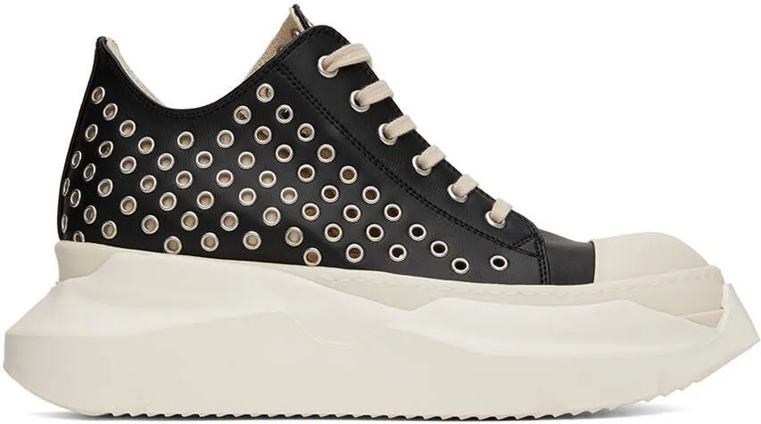 Rick Owens DRKSHDW Black Edfu Abstract Sneakers