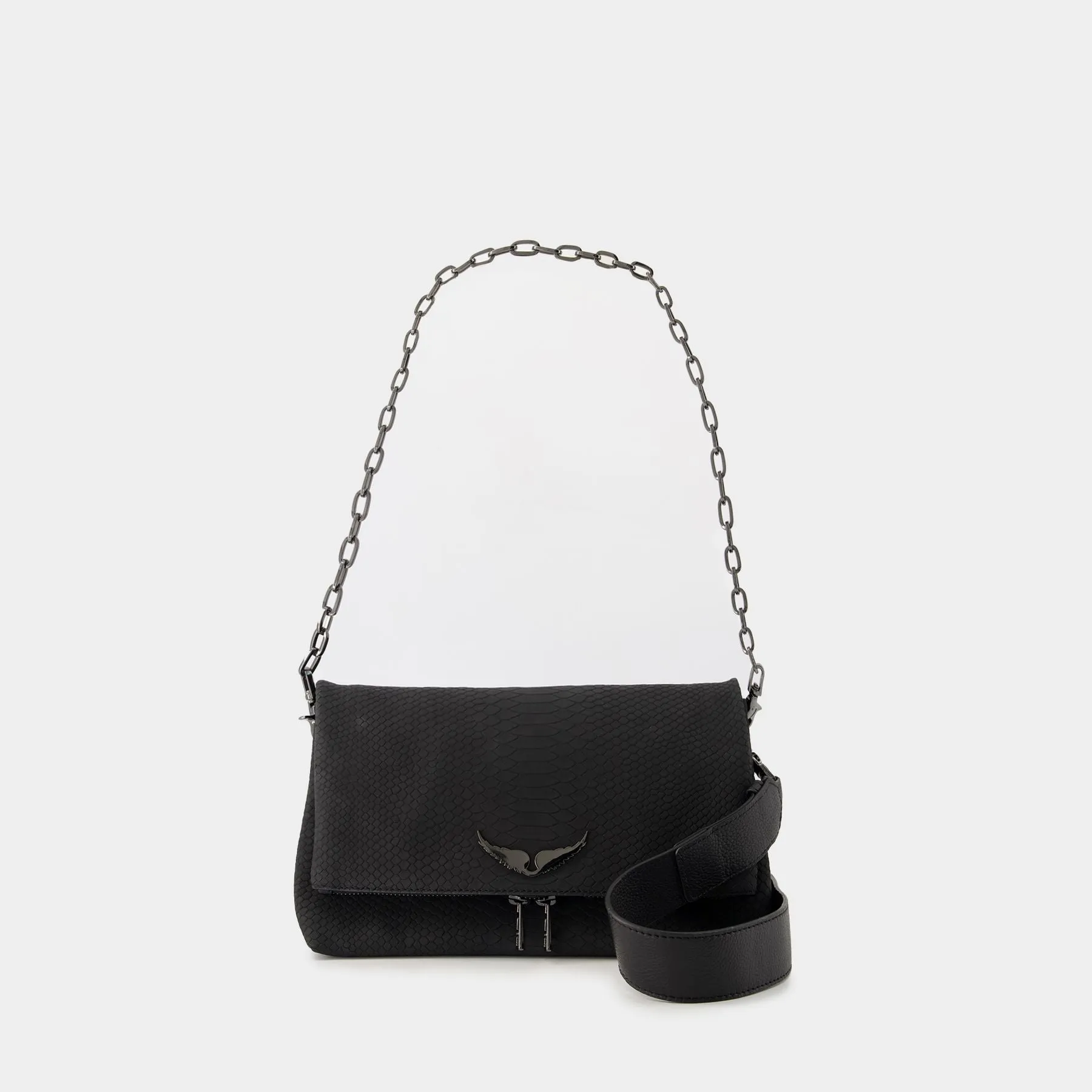 Rocky Soft Savage Crossbody - Zadig & Voltaire - Leather - Black