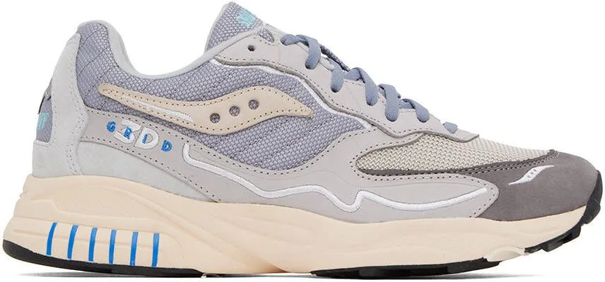 Saucony Gray 3D Grid Hurricane Premium Sneakers