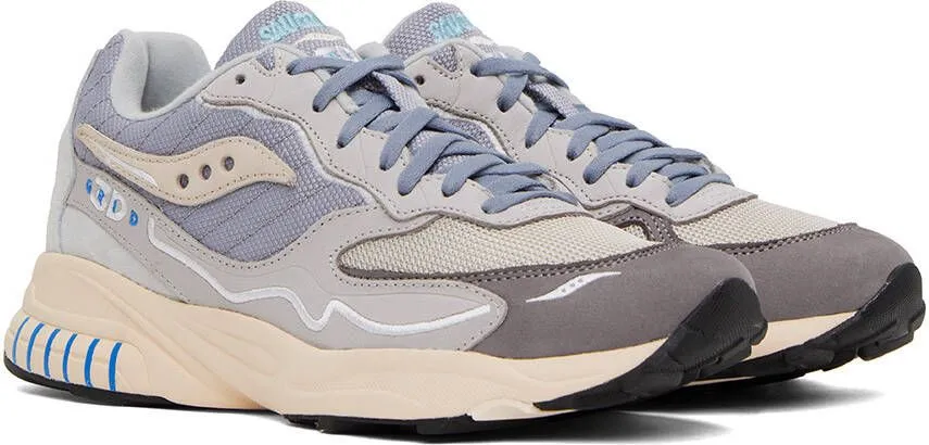 Saucony Gray 3D Grid Hurricane Premium Sneakers