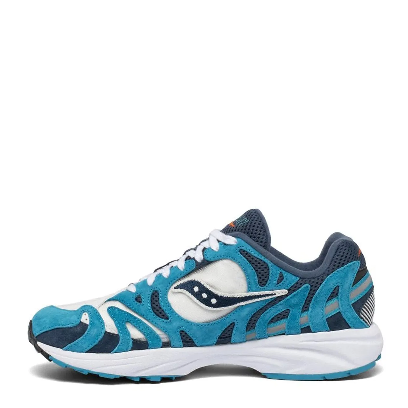 Saucony Grid Azura 2000 Trainers Denim / Capri / White