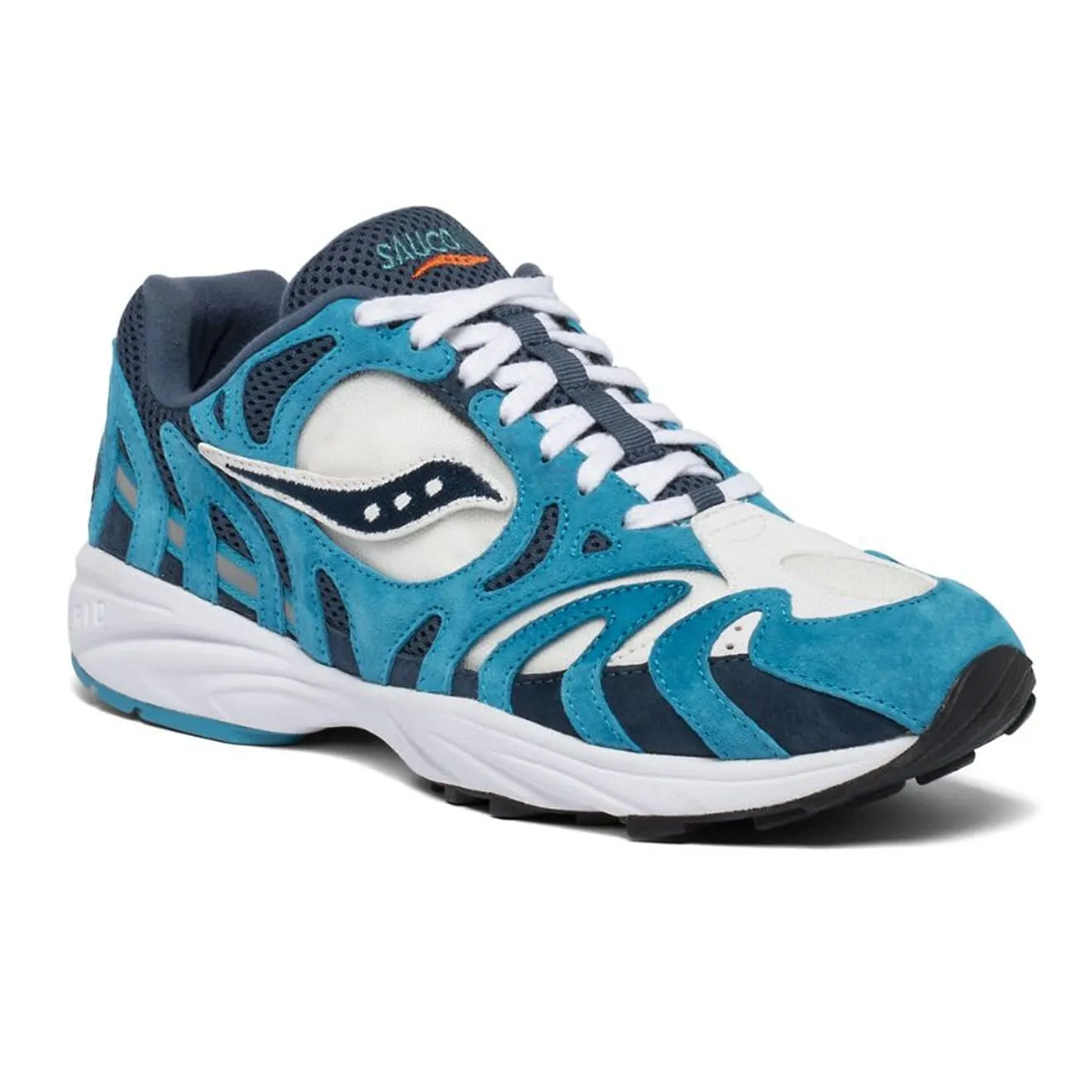 Saucony Grid Azura 2000 Trainers Denim / Capri / White