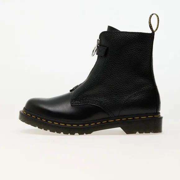 Sneakers Dr. Martens 1460 Pascal Frnt Zip Black Wanama & Black Milled Nappa