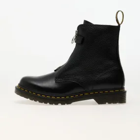 Sneakers Dr. Martens 1460 Pascal Frnt Zip Black Wanama & Black Milled Nappa