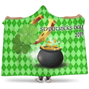 St Patricks Day Hooded Blanket