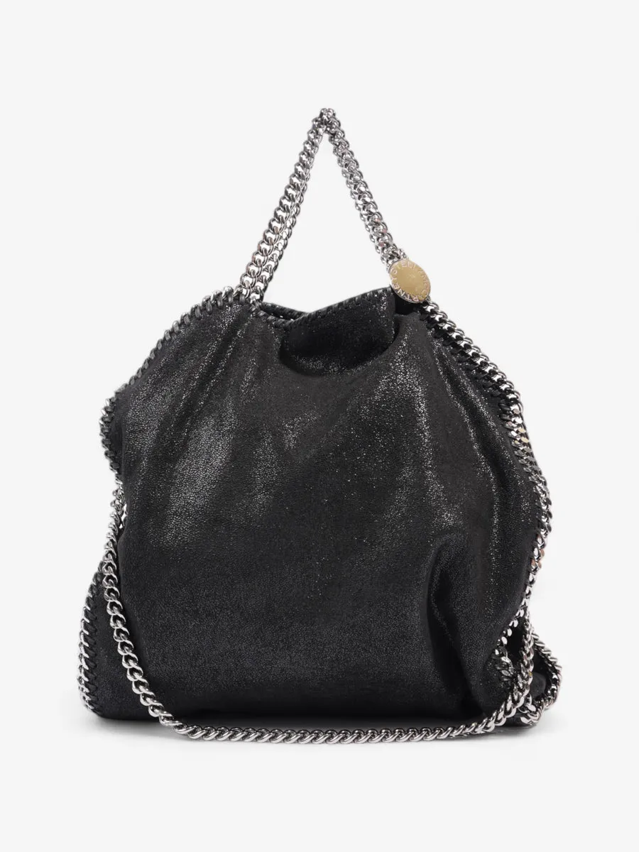 Stella McCartney Falabella Fold Over Tote Black Faux Leather