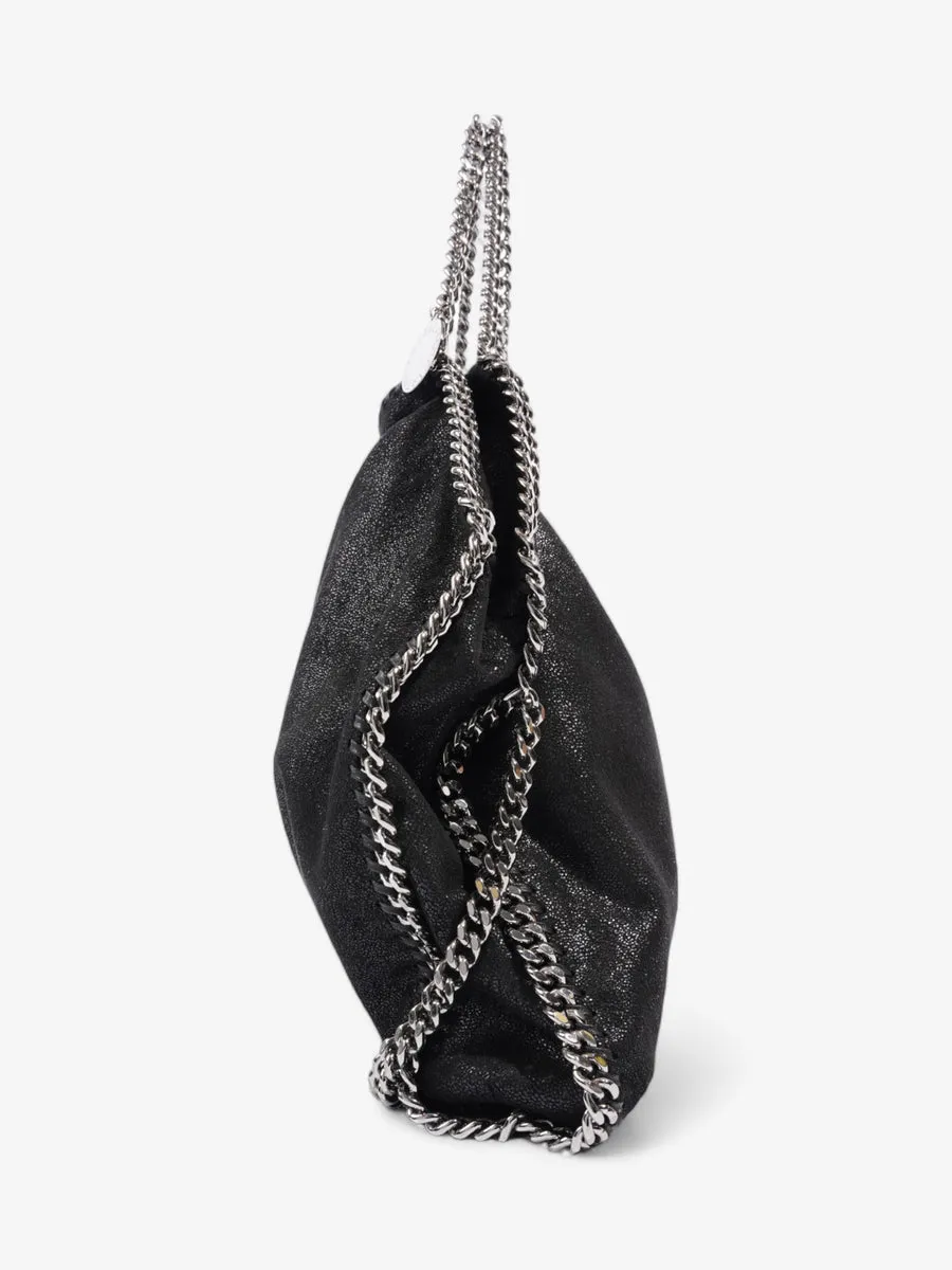 Stella McCartney Falabella Fold Over Tote Black Faux Leather