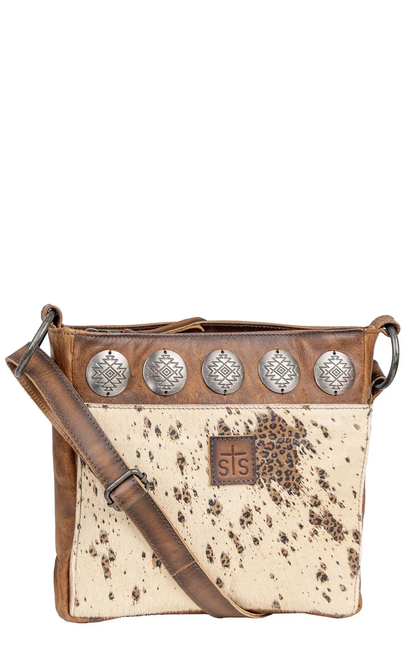 STS Ranchwear Cowhide Hair On Hide Serengeti Olivia Crossbody