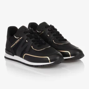 Teen Black & Gold Trainers