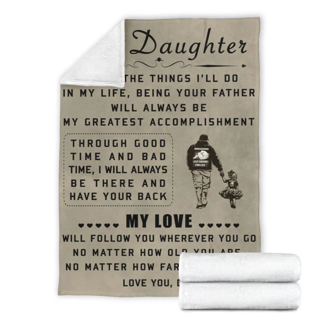 To My Daughter Premium Blanket