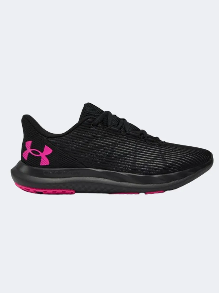 Under Armour Charged Speed Swift Women Running Shoes Black/Rebel Pink