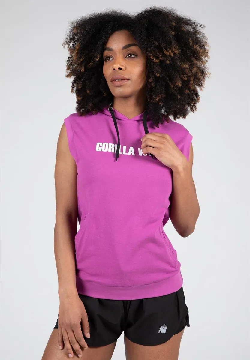 Virginia Sleeveless Hoodie - Fuchsia - M Gorilla Wear