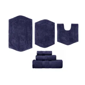 Waterford 6 Piece Set of Bath Rugs and Towels Collection