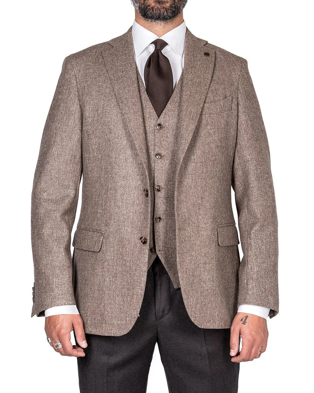 Wool Cashmere Sand Jacket